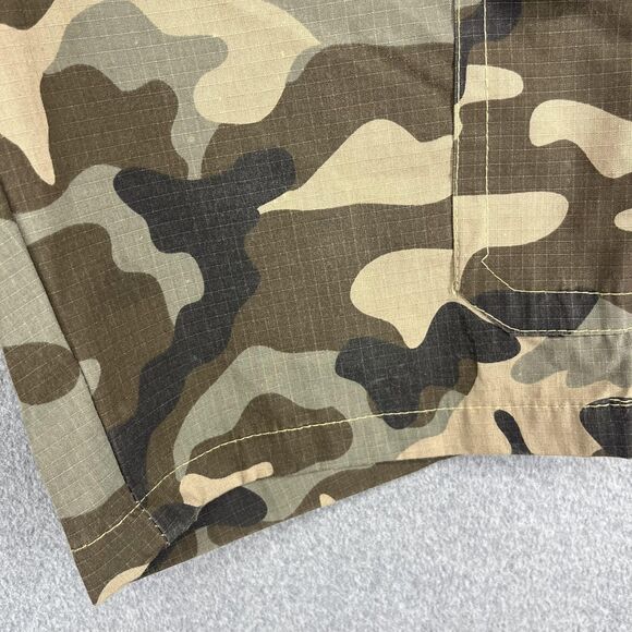 Stanley Cargo Shorts Mens 32 Camouflage Ripstop Multi Pocket Workwear Outdoor - Picture 5 of 16